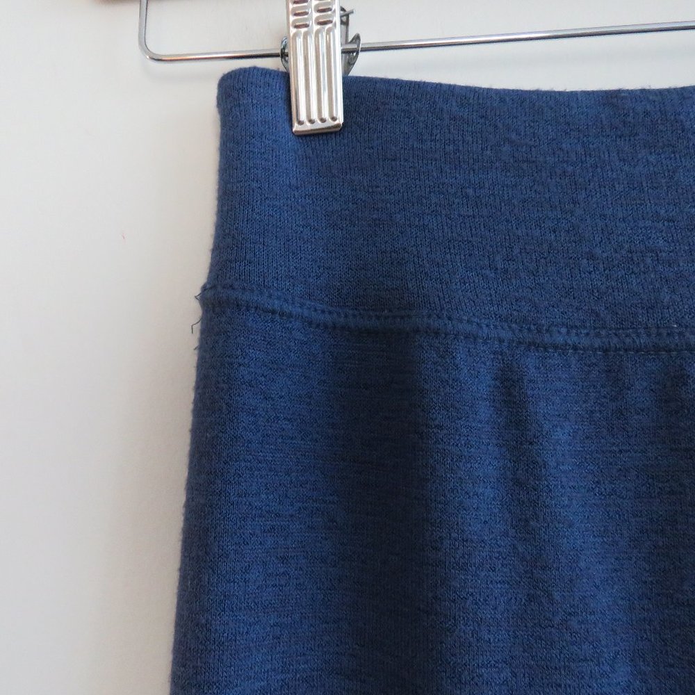 Aritzia Navy Midi Skirt with Side Slit - Picture 7 of 11